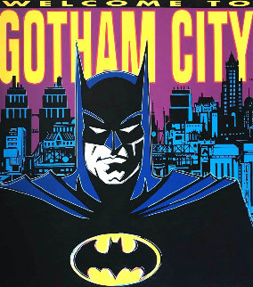 Batman: Welcome to Gotham City 1995 Limited Edition Print - Steve Kaufman Batman: Welcome to Gotham City 1995 Limited Edition Print - Steve Kaufman