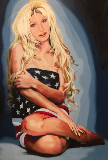 Untitled Painting 2007 60x40 Original Painting - Steve Kaufman Untitled Painting 2007 60x40 Original Painting - Steve Kaufman