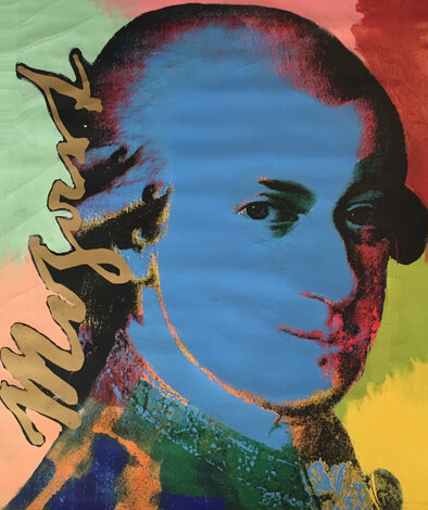 Mozart State 2 1996 Embellished Silkscreen on Canvas Limited Edition Print - Steve Kaufman