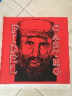Fidel Castro Embellished Limited Edition Print by Steve Kaufman - 1 Fidel Castro Embellished Limited Edition Print by Steve Kaufman - 1