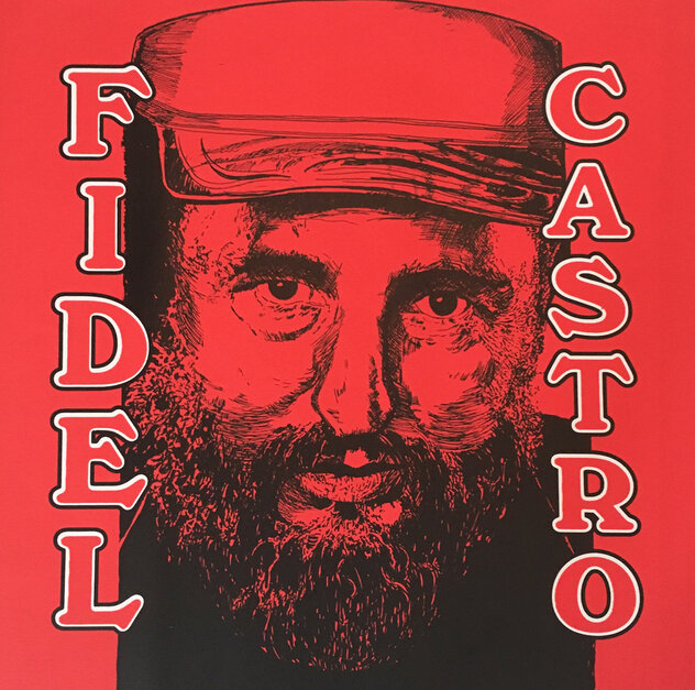 Fidel Castro Embellished - Cuba Limited Edition Print by Steve Kaufman