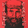 Fidel Castro Embellished Limited Edition Print by Steve Kaufman - 0