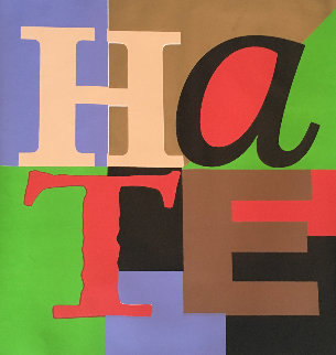Hate 2005 Embellished Limited Edition Print - Steve Kaufman