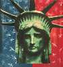 Liberty Head Embellished Limited Edition Print by Steve Kaufman - 0