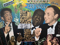 Rat Pack Sands 2014 Embellished Limited Edition Print by Steve Kaufman - 0 Rat Pack Sands 2014 Embellished Limited Edition Print by Steve Kaufman - 0
