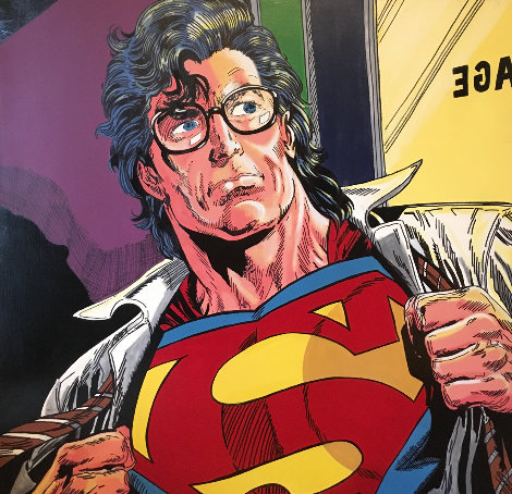 Superman  1995 60x60 Original Painting - Steve Kaufman