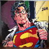 Superman  1995 60x60 Original Painting by Steve Kaufman - 4