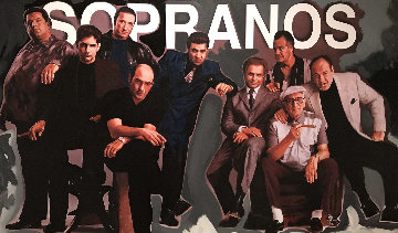 Sopranos Unique 36x60 Super Huge Original Painting - Steve Kaufman Sopranos Unique 36x60 Super Huge Original Painting - Steve Kaufman
