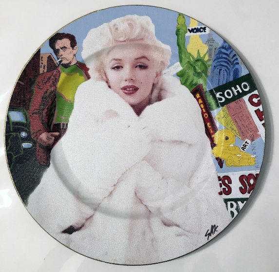 Marilyn Monroe 2005 13x13 Original Painting by Steve Kaufman Marilyn Monroe 2005 13x13 Original Painting by Steve Kaufman