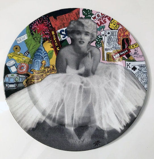 Marilyn Monroe 2005 13x13 Original Painting by Steve Kaufman Marilyn Monroe 2005 13x13 Original Painting by Steve Kaufman