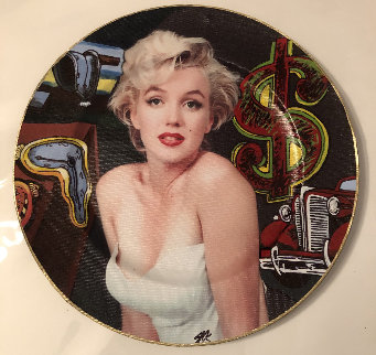 Marilyn Monroe 2005 13x13 Original Painting - Steve Kaufman Marilyn Monroe 2005 13x13 Original Painting - Steve Kaufman