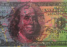 New $100 Bill Splattered Unique  Embellished Limited Edition Print by Steve Kaufman - 0