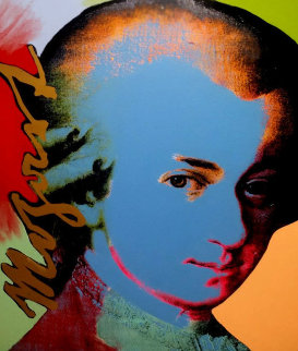 Mozart: Homage to the Genius Series 1998 Embellished Limited Edition Print - Steve Kaufman