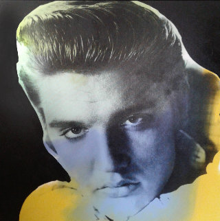 Elvis Presley Series I State II 1996 Embellished Limited Edition Print - Steve Kaufman Elvis Presley Series I State II 1996 Embellished Limited Edition Print - Steve Kaufman