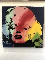 Mini Marilyn 2 (Blue) AP Embellished Limited Edition Print by Steve Kaufman - 1 Mini Marilyn 2 (Blue) AP Embellished Limited Edition Print by Steve Kaufman - 1