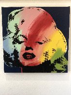 Mini Marilyn 2 (Blue) AP Embellished Limited Edition Print by Steve Kaufman - 2 Mini Marilyn 2 (Blue) AP Embellished Limited Edition Print by Steve Kaufman - 2
