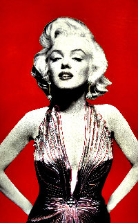 Marilyn Unique 2005 60x40 Original Painting - Steve Kaufman Marilyn Unique 2005 60x40 Original Painting - Steve Kaufman
