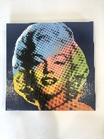 Mini Marilyn 9 (Blue) Embellished Limited Edition Print by Steve Kaufman - 2 Mini Marilyn 9 (Blue) Embellished Limited Edition Print by Steve Kaufman - 2