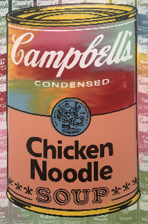 Campbells Soup II Chicken Noodle AP Embellished Limited Edition Print - Steve Kaufman Campbells Soup II Chicken Noodle AP Embellished Limited Edition Print - Steve Kaufman