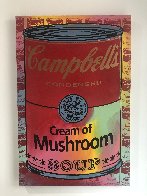 Campbells Soup II Cream of Mushroom Embellished Limited Edition Print by Steve Kaufman - 1 Campbells Soup II Cream of Mushroom Embellished Limited Edition Print by Steve Kaufman - 1
