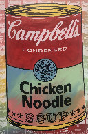 Campbells Soup II Chicken Noodle AP Limited Edition Print by Steve Kaufman - 0 Campbells Soup II Chicken Noodle AP Limited Edition Print by Steve Kaufman - 0