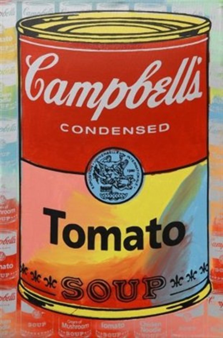 Campbells Soup II Tomato Embellished Limited Edition Print by Steve Kaufman Campbells Soup II Tomato Embellished Limited Edition Print by Steve Kaufman