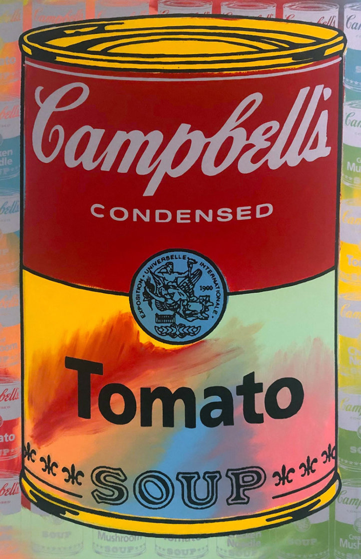 Campbells Soup II Tomato AP Embellished Limited Edition Print by Steve Kaufman Campbells Soup II Tomato AP Embellished Limited Edition Print by Steve Kaufman