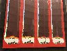 Cuatro Cubanos Rojo Embellished Limited Edition Print by Steve Kaufman - 1 Cuatro Cubanos Rojo Embellished Limited Edition Print by Steve Kaufman - 1
