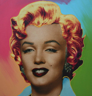 Marilyn Icon 24x24 Embellished Limited Edition Print - Steve Kaufman Marilyn Icon 24x24 Embellished Limited Edition Print - Steve Kaufman