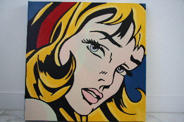 Crying Girl State Blonde Limited Edition Print - Steve Kaufman Crying Girl State Blonde Limited Edition Print - Steve Kaufman