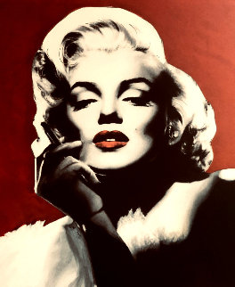 Marilyn Monroe Smokin Hot 2005 48x42 Original Painting - Steve Kaufman Marilyn Monroe Smokin Hot 2005 48x42 Original Painting - Steve Kaufman