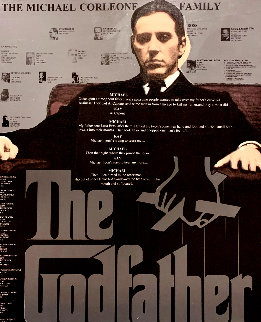 Godfather Embellished  Limited Edition Print - Steve Kaufman