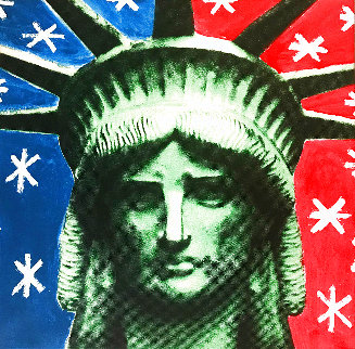 Lady Liberty Head 2004 Limited Edition Print - Steve Kaufman Lady Liberty Head 2004 Limited Edition Print - Steve Kaufman