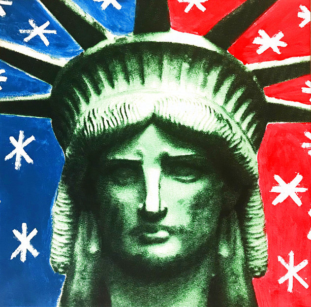 Lady Liberty Head 2004  Canvas Limited Edition Print by Steve Kaufman