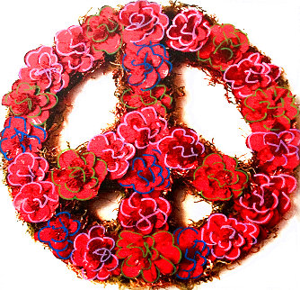 Peace Unique 2005 20x20 Limited Edition Print - Steve Kaufman Peace Unique 2005 20x20 Limited Edition Print - Steve Kaufman