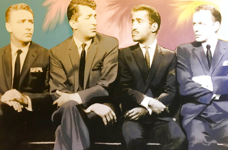 Rat Pack Unique 40x59 Huge Screenprint on Canvas Limited Edition Print - Steve Kaufman