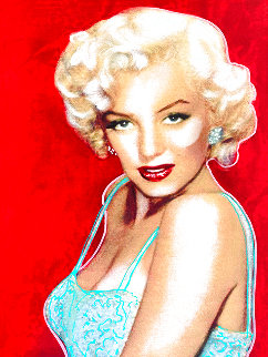 Marilyn Monroe Allure Unique 1997 20x15 Original Painting - Steve Kaufman Marilyn Monroe Allure Unique 1997 20x15 Original Painting - Steve Kaufman