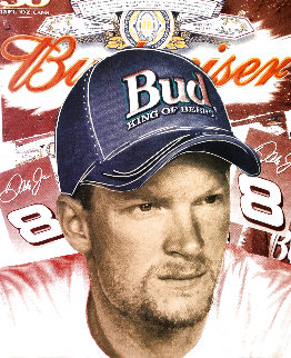Dale Earnhardt Jr 2007 Embellished Limited Edition Print - Steve Kaufman Dale Earnhardt Jr 2007 Embellished Limited Edition Print - Steve Kaufman