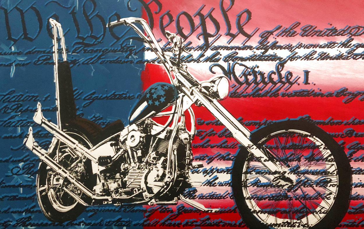 Freedom to Ride Limited Edition Print by Steve Kaufman Freedom to Ride Limited Edition Print by Steve Kaufman
