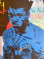 Ali Olympic the Greatest 1995 Embellished Canvas HS by Ali Limited Edition Print by Steve Kaufman - 2 Ali Olympic the Greatest 1995 Embellished Canvas HS by Ali Limited Edition Print by Steve Kaufman - 2