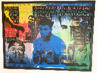Ali Olympic the Greatest 1995 Embellished Canvas HS by Ali Limited Edition Print by Steve Kaufman - 1 Ali Olympic the Greatest 1995 Embellished Canvas HS by Ali Limited Edition Print by Steve Kaufman - 1