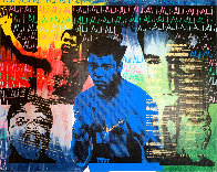 Ali Olympic the Greatest 1995 Embellished Canvas HS by Ali Limited Edition Print by Steve Kaufman - 0 Ali Olympic the Greatest 1995 Embellished Canvas HS by Ali Limited Edition Print by Steve Kaufman - 0
