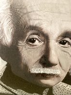 Albert Einstein E=MC2 Unique 48x48 - Huge Original Painting by Steve Kaufman - 2 Albert Einstein E=MC2 Unique 48x48 - Huge Original Painting by Steve Kaufman - 2