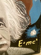 Albert Einstein E=MC2 Unique 48x48 Huge Original Painting by Steve Kaufman - 3 Albert Einstein E=MC2 Unique 48x48 Huge Original Painting by Steve Kaufman - 3