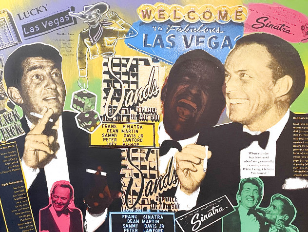 Rat Pack At the Sands 30x39 Huge Limited Edition Print by Steve Kaufman