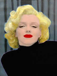 Marilyn Monroe Unique 2001 48x36 Original Painting - Steve Kaufman Marilyn Monroe Unique 2001 48x36 Original Painting - Steve Kaufman