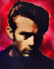 James Dean Red State Embellished Original Painting by Steve Kaufman - 1