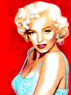 Marilyn Allure Unique 1998 Original Painting - Steve Kaufman Marilyn Allure Unique 1998 Original Painting - Steve Kaufman