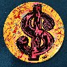 Dollar Sign Unique Plate 11 in Original Painting by Steve Kaufman - 0