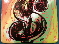Dollar Unique Dollar Sign 2007 Sculpture by Steve Kaufman - 1 Dollar Unique Dollar Sign 2007 Sculpture by Steve Kaufman - 1